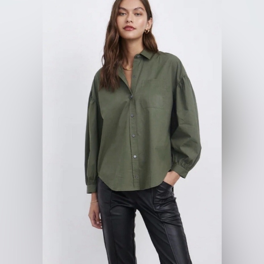 NWT Rails "Janae" shirt in "Olive Smoke" sz XL